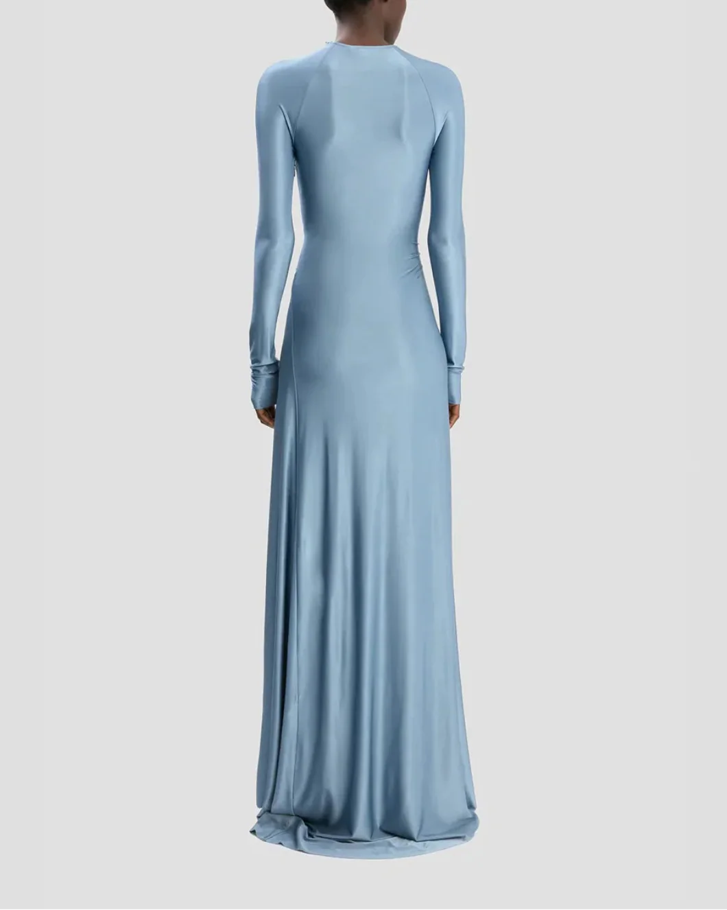 Victoria Beckham Twist Waist Gown - Stone - Image 4