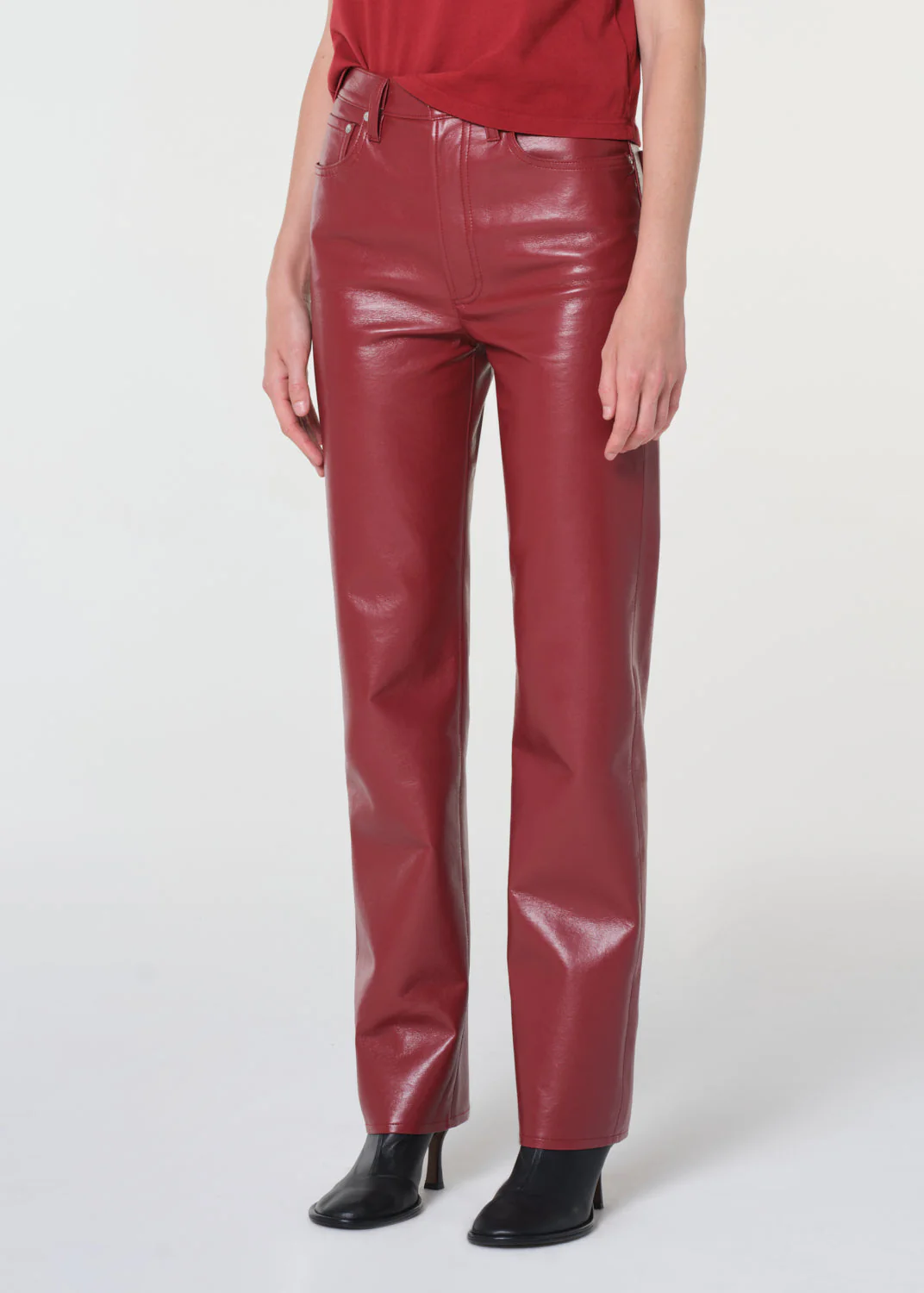 AGOLDE 90's Pinch Waist Long Pants - Brick