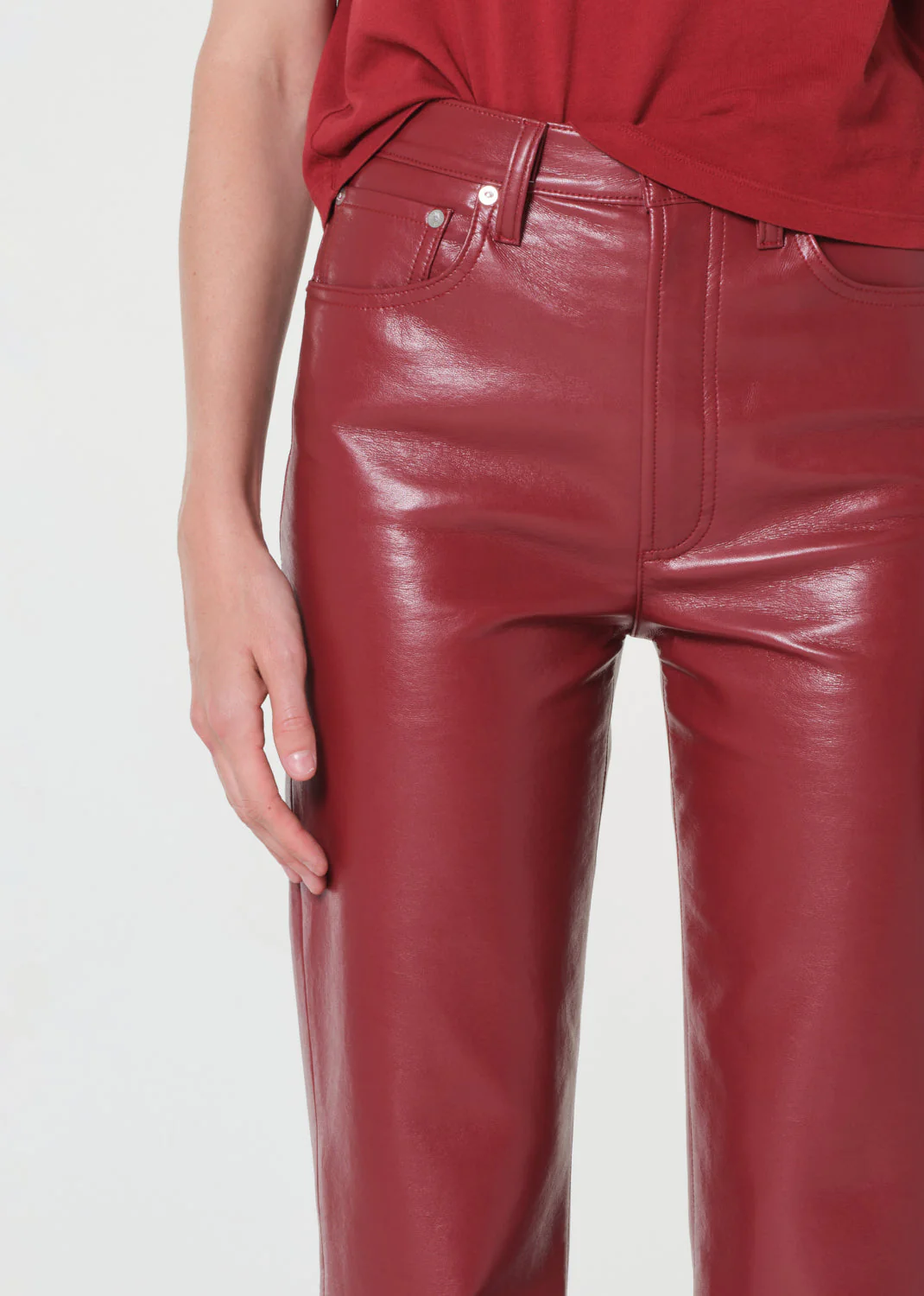 AGOLDE 90's Pinch Waist Long Pants - Brick - Image 2