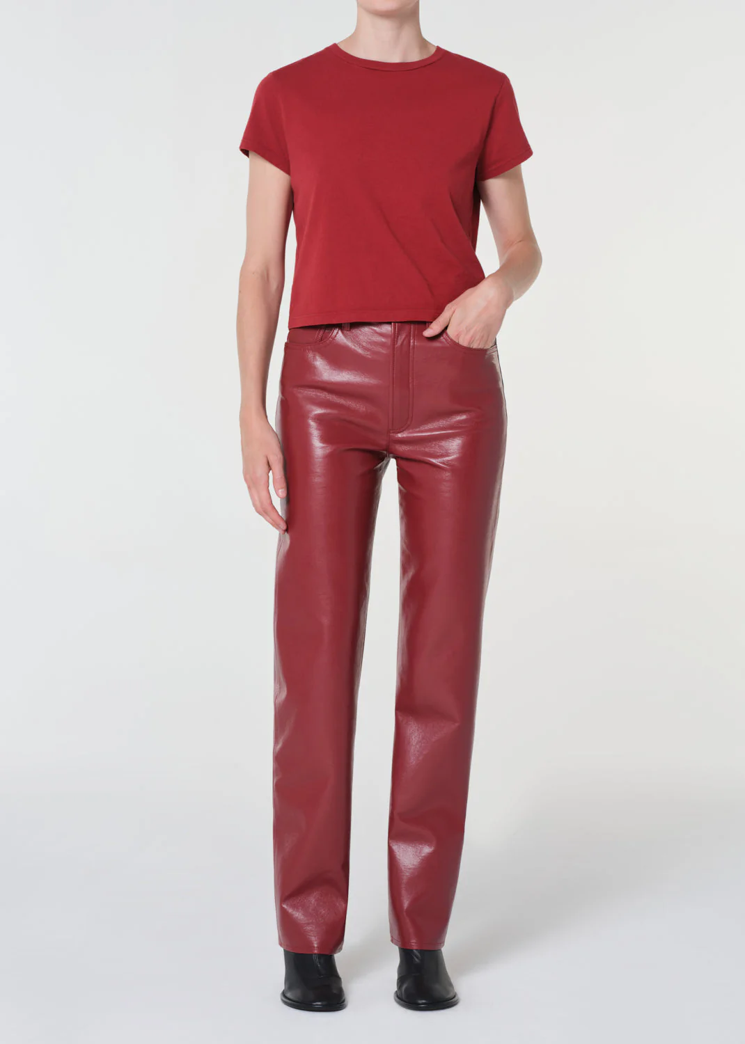 AGOLDE 90's Pinch Waist Long Pants - Brick - Image 5