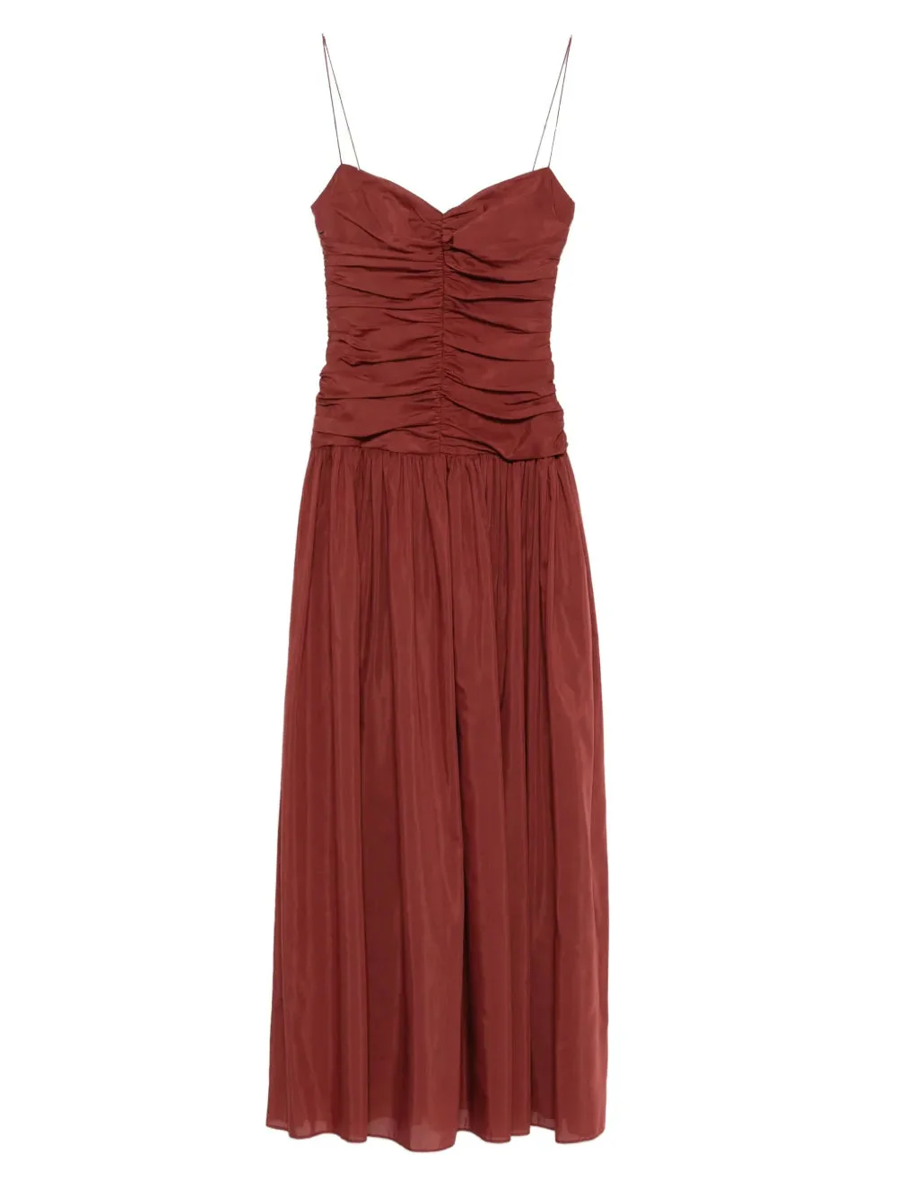 Matteau Gathered Drop Waist Dress - Maroc