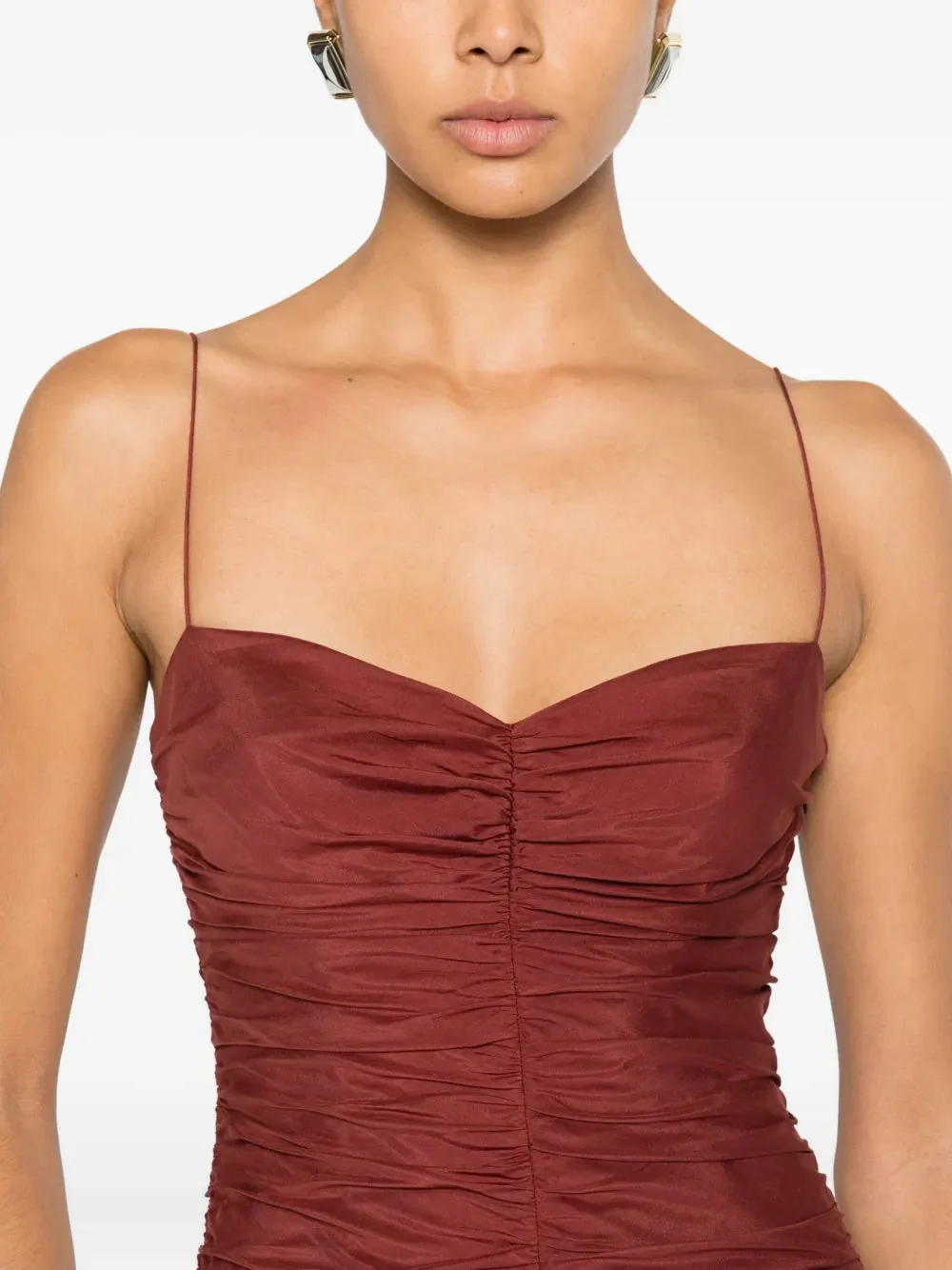 Matteau Gathered Drop Waist Dress - Maroc - Image 5