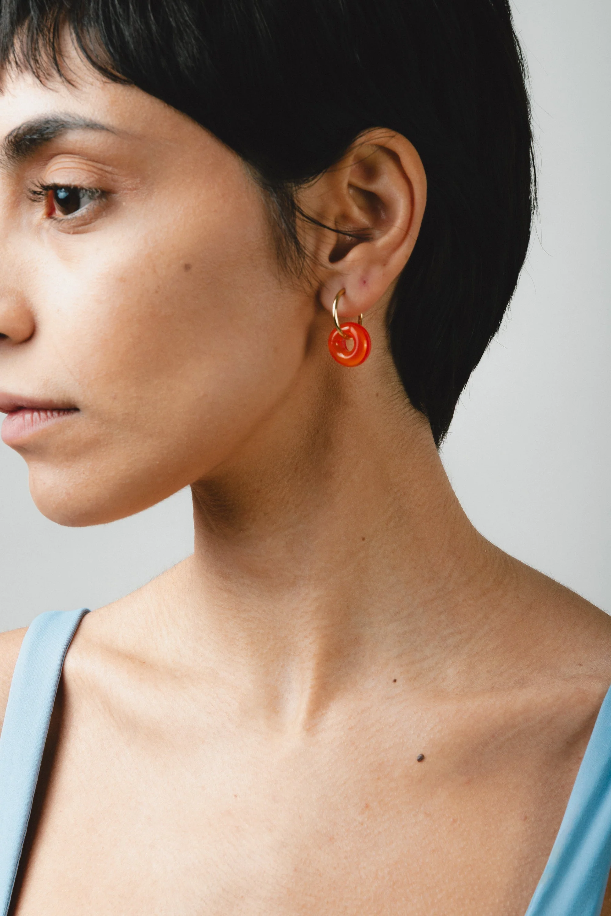Suplais Orange Donut Earrings - Image 2