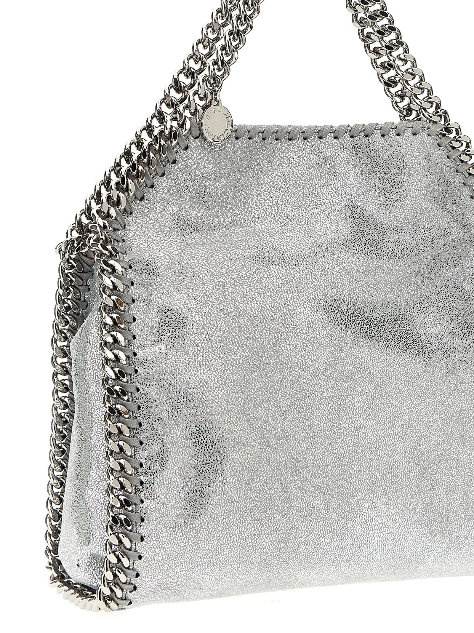 STELLA MCCARTNEY Falabella Mini Handbag - Silver - Image 3