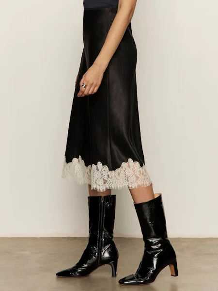 Sanctuary One of a Kind Satin Midi Skirt - Image 3