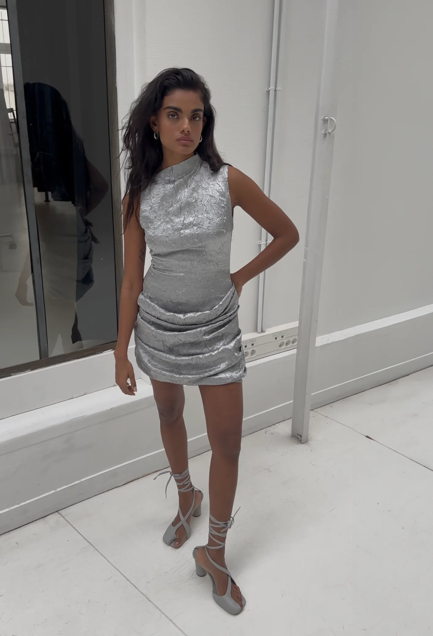 SAEMDI Crinkled Tulip Dress - Image 2