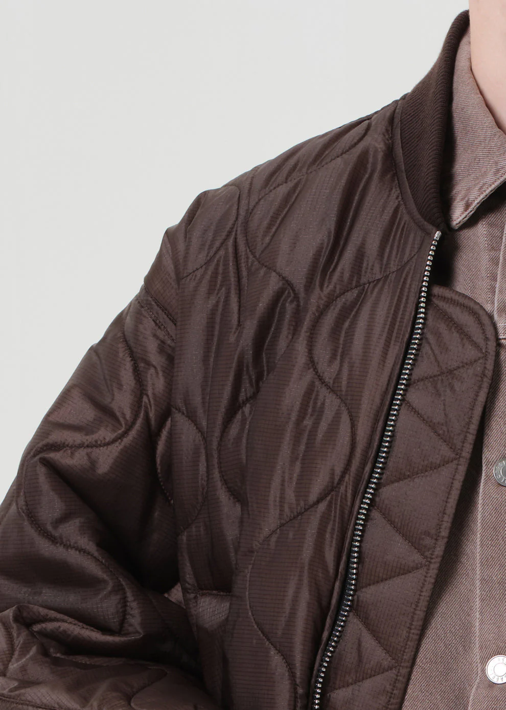 AGOLDE Isla Quilted Jacket - Bourbon - Image 4