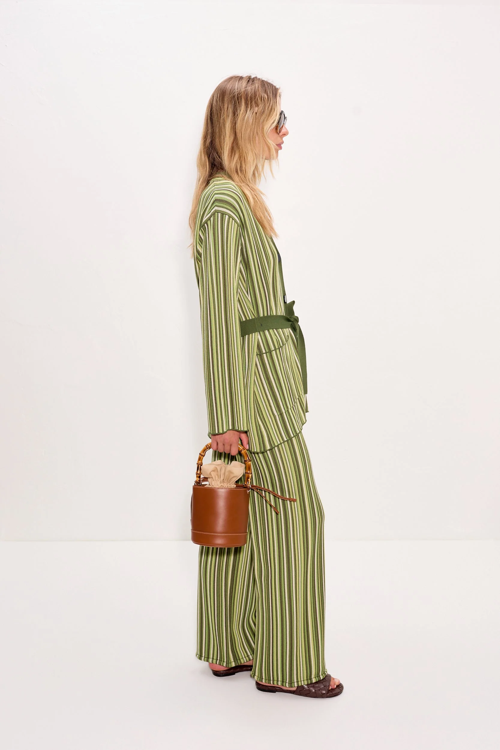 Simon Miller Jabber Knit Pant - Landscape Multi Stripe - Image 3