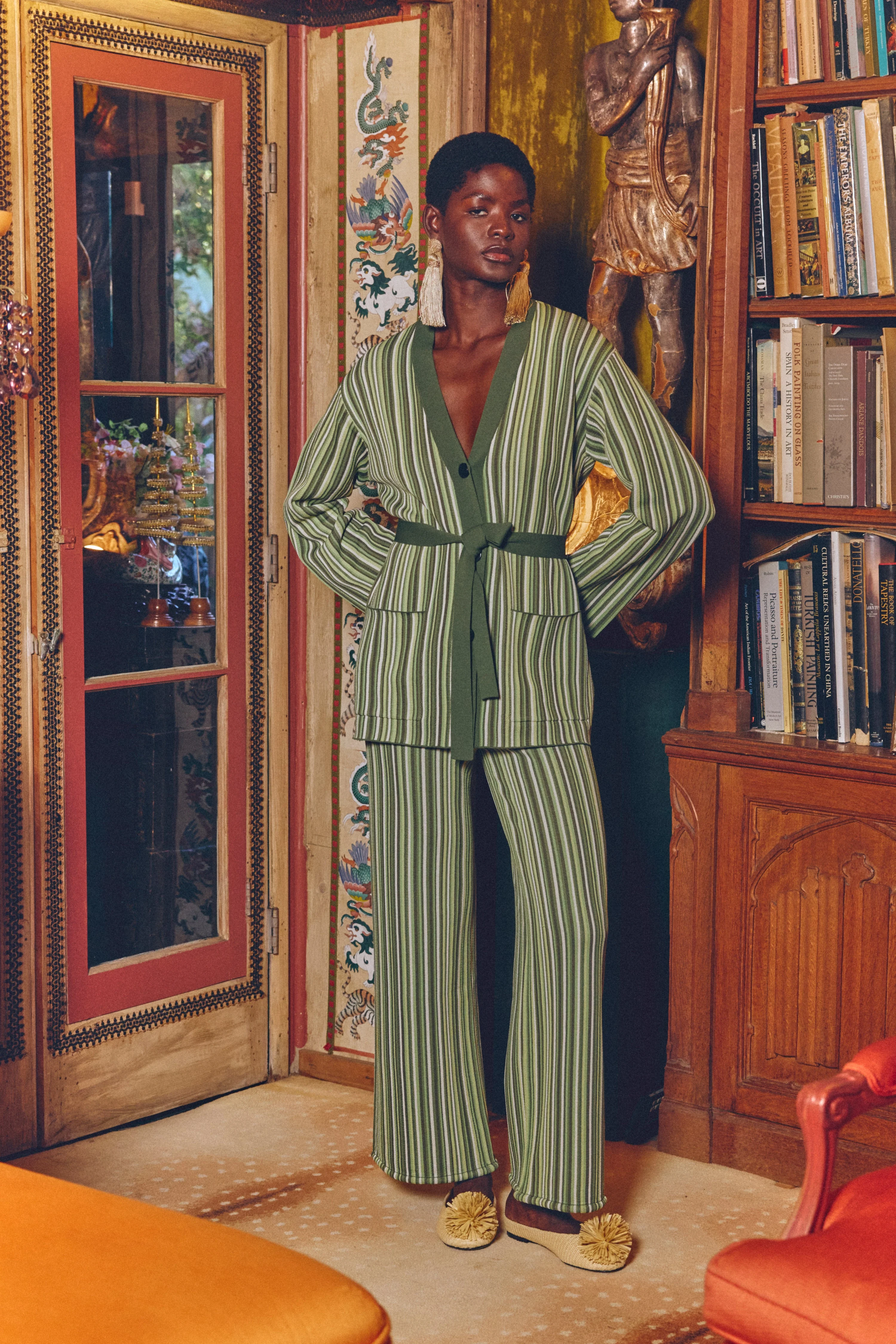 Simon Miller Jabber Knit Pant - Landscape Multi Stripe - Image 6