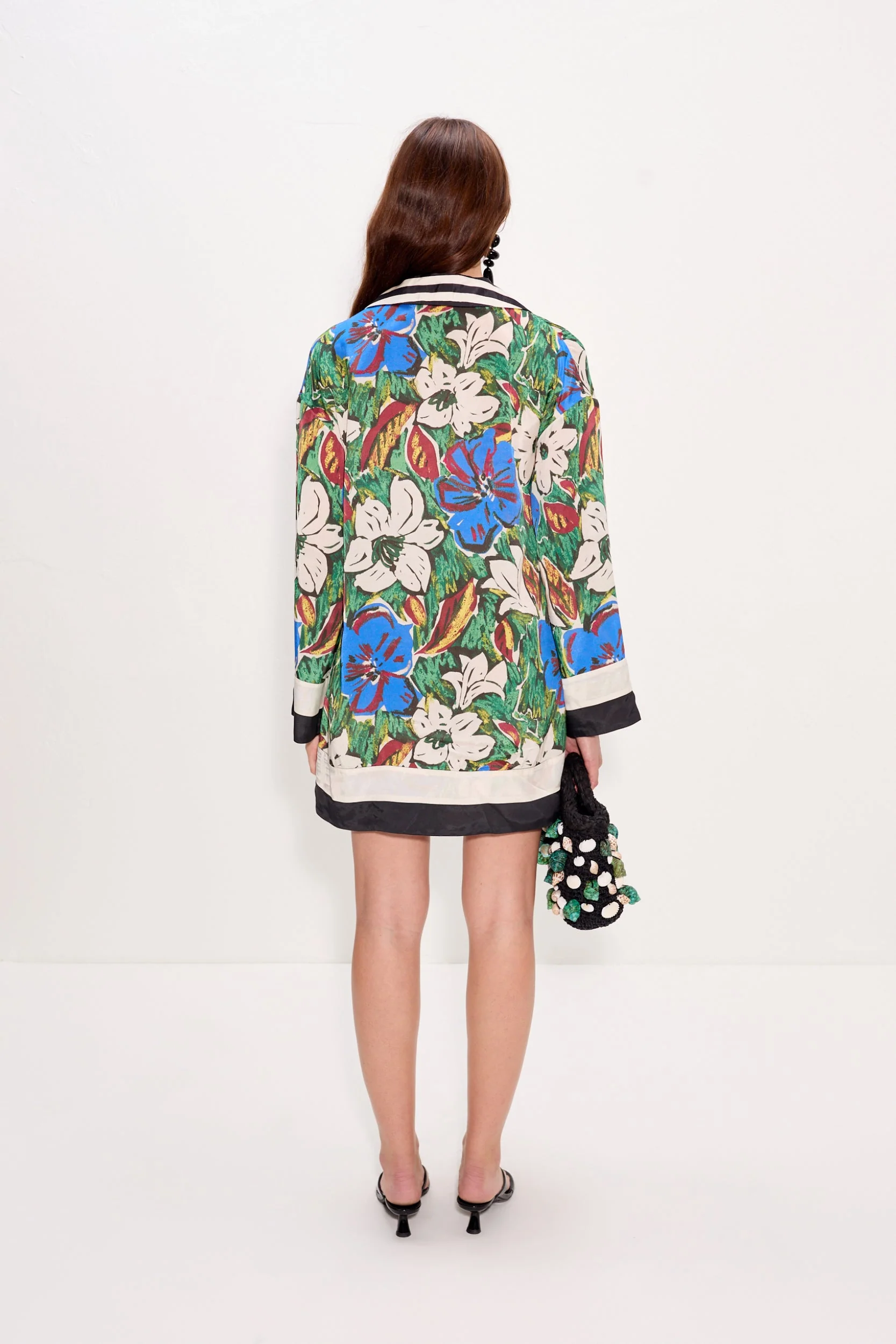 Simon Miller Diaz Mini Dress - Tropical Floral Print Combo - Image 4