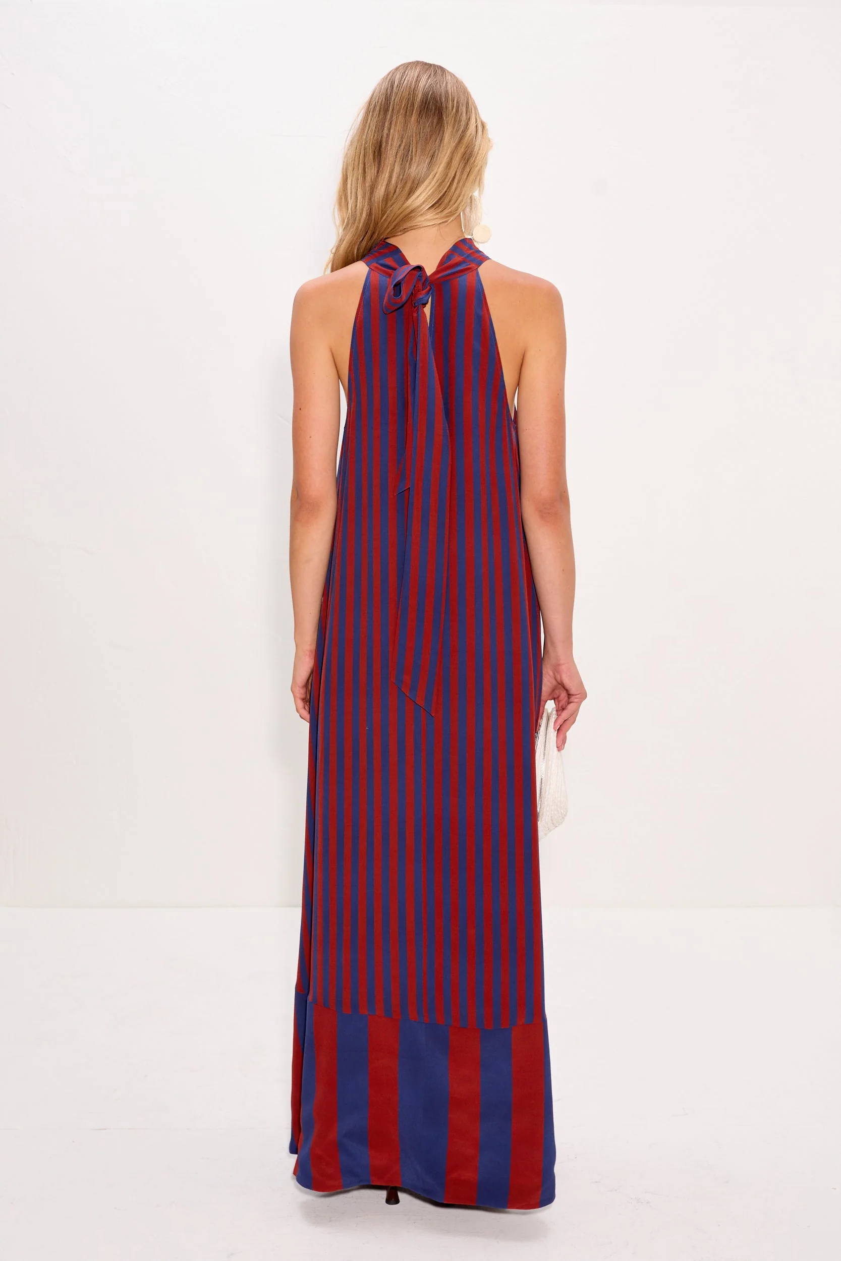 Simon Miller Mona Crepe Dress - Navy/Henna - Image 6