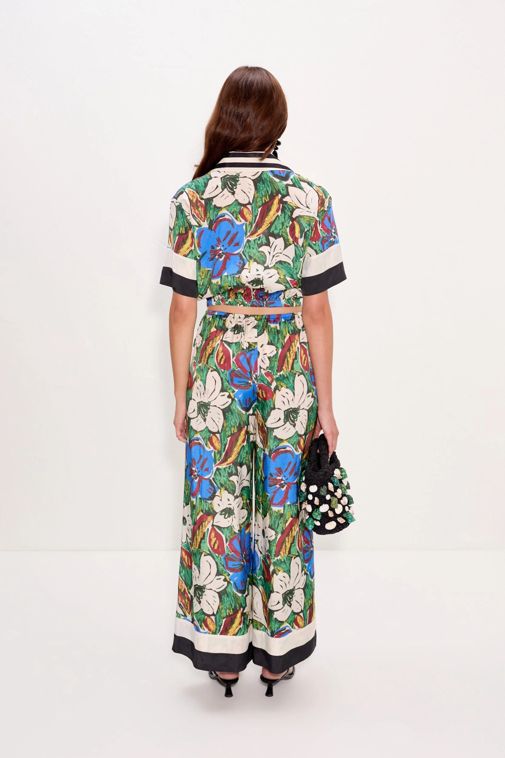 Simon Miller Nella Wide Leg Pant - Tropical Floral Print Combo - Image 4