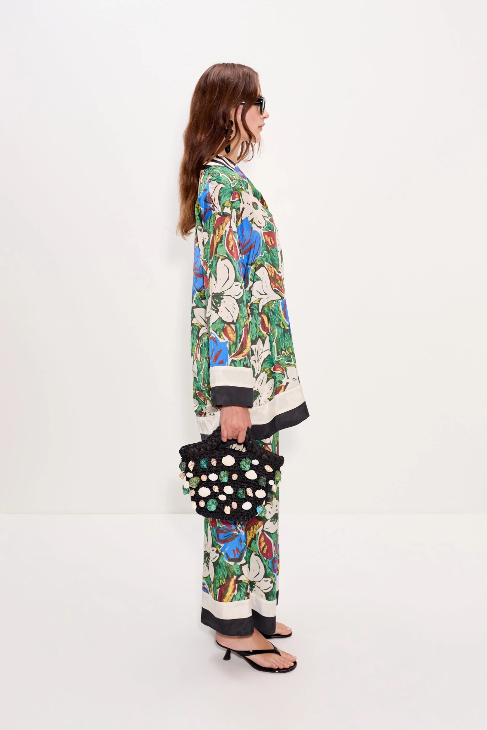Simon Miller Nella Wide Leg Pant - Tropical Floral Print Combo - Image 7