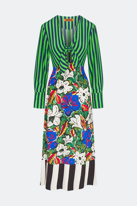 Simon Miller Zelene Maxi Dress - Tropical Floral Print Combo - Image 2