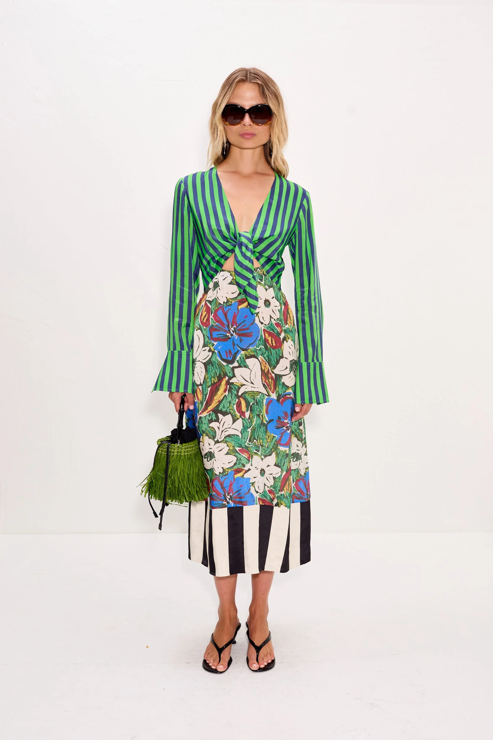Simon Miller Zelene Maxi Dress - Tropical Floral Print Combo - Image 6