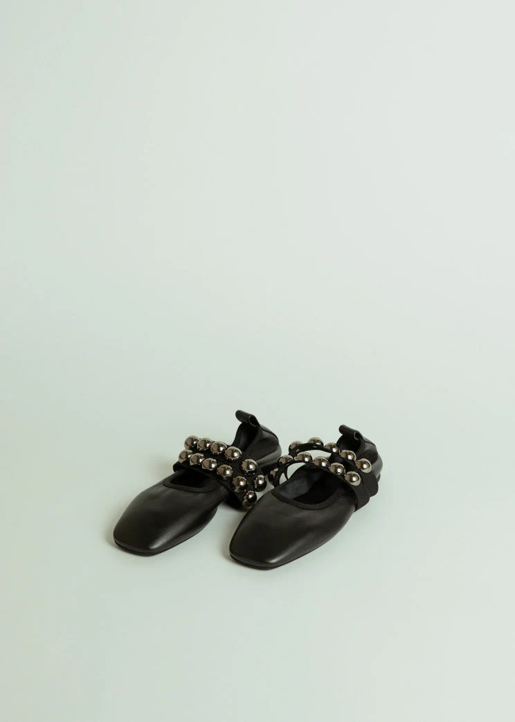 Closed Ballerina Flat - Black - Image 2