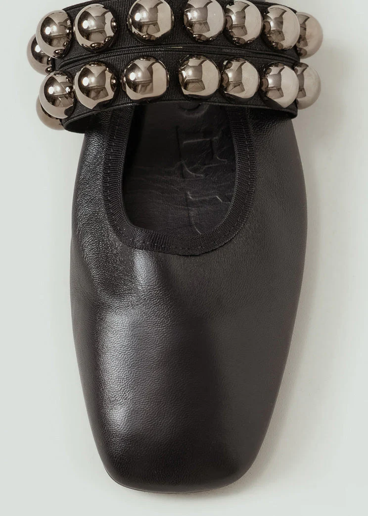 Closed Ballerina Flat - Black - Image 4