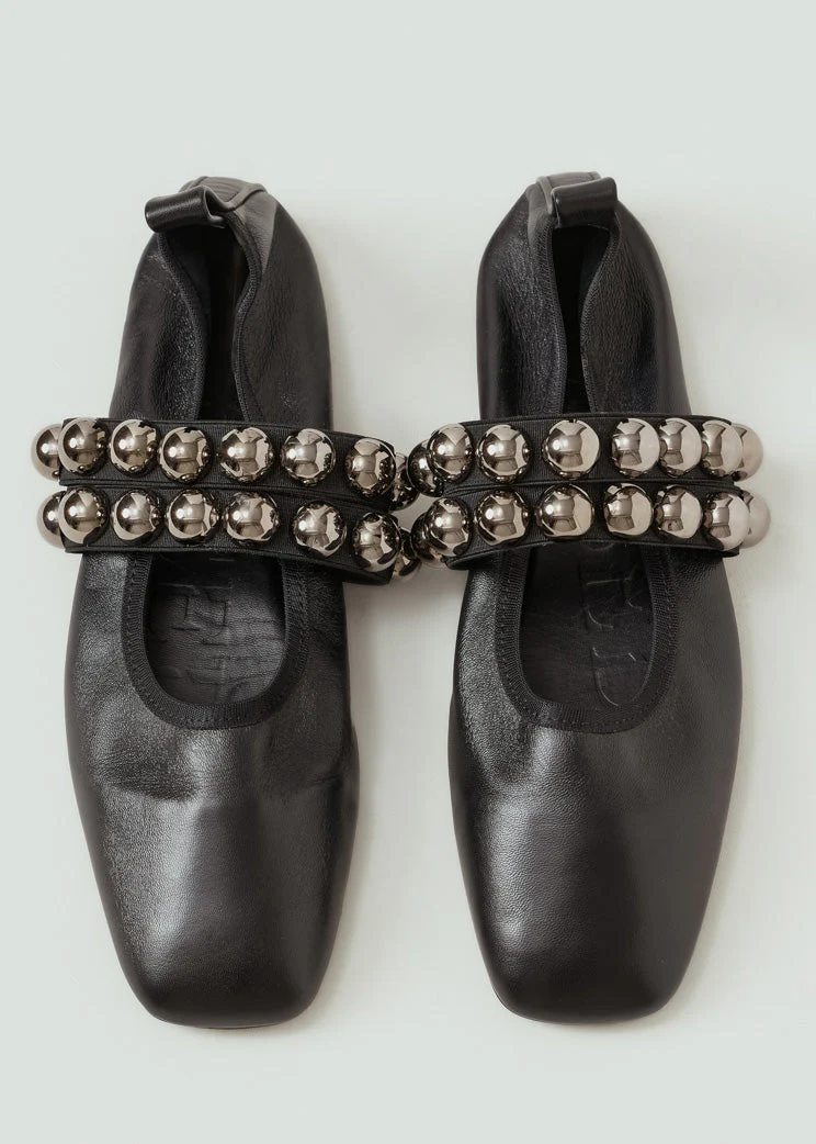 Closed Ballerina Flat - Black - Image 6