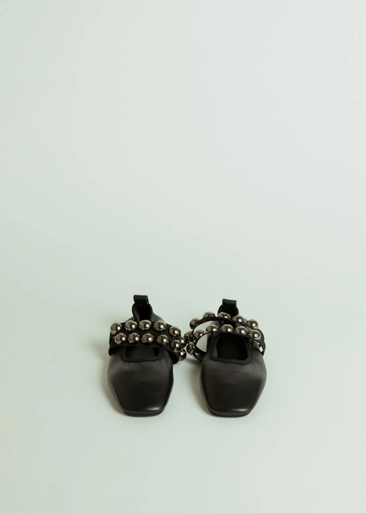 Closed Ballerina Flat - Black - Image 7