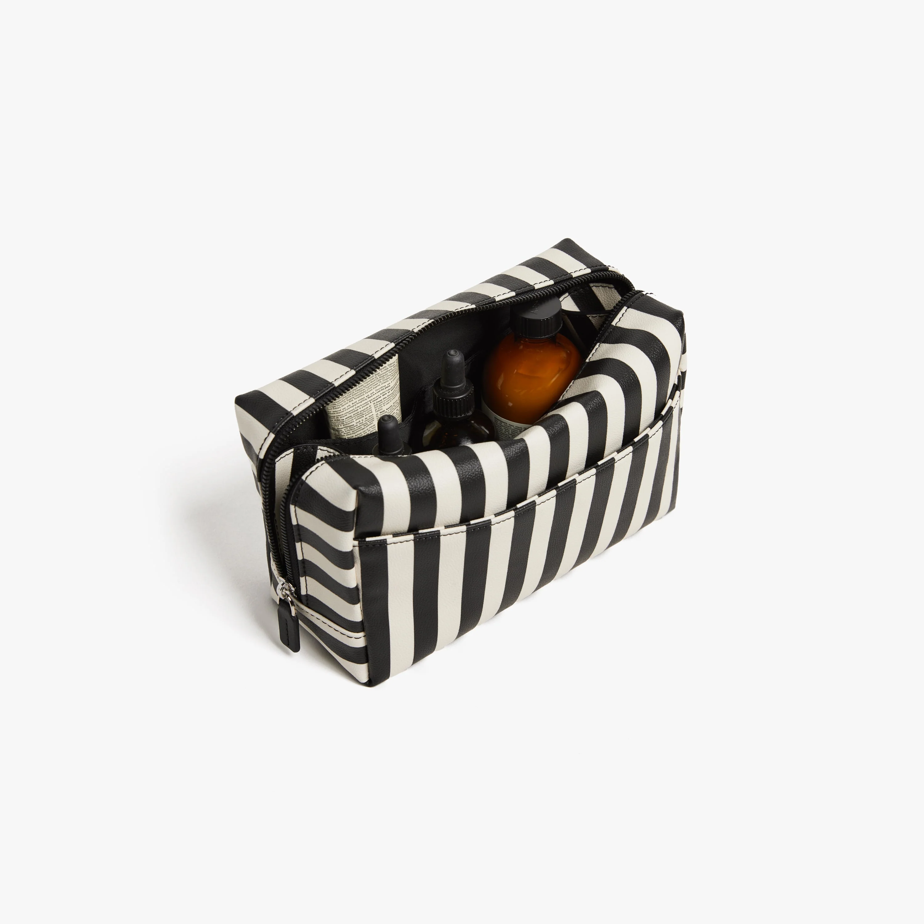Simon Miller Large Metro Toiletry Case - Black Stripe - Image 5