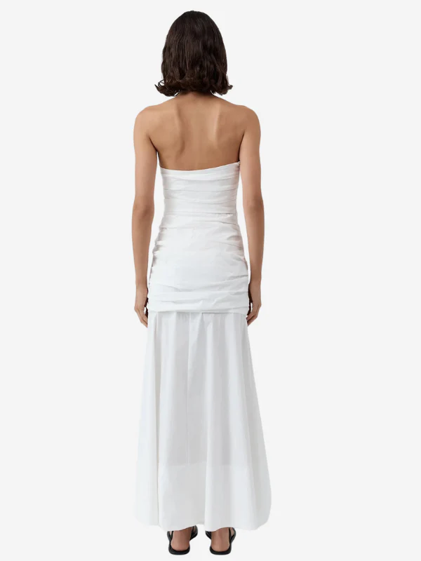 St. Agni Gathered Strapless Longline Dress - Image 3