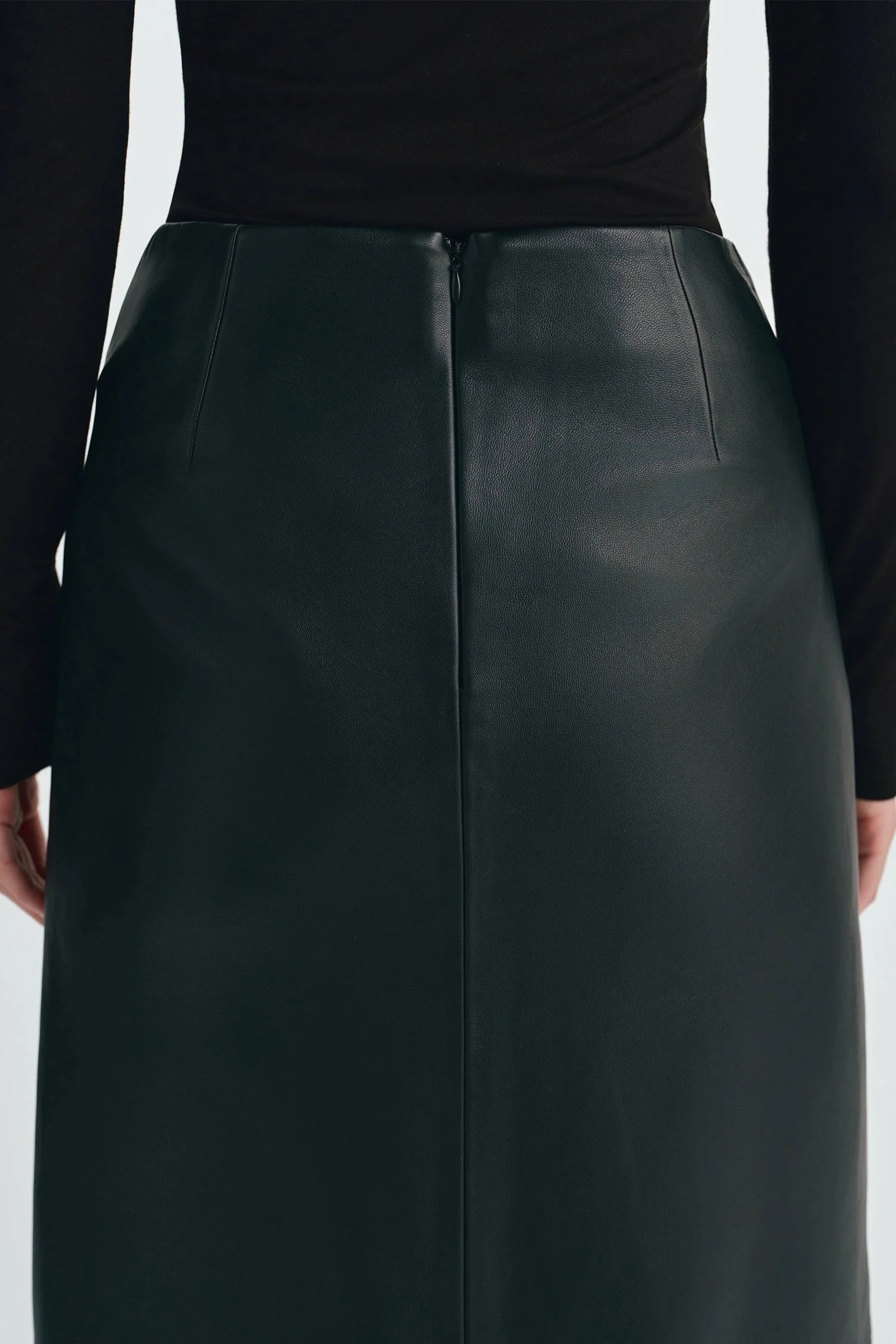 Sophie Rue Anais Leather Skirt - Black - Image 6