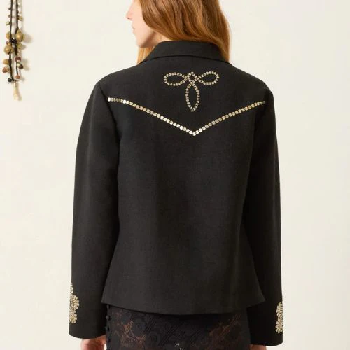 Alix Of Bohemia Francis Lovebird Coin Jacket - Black - Image 2