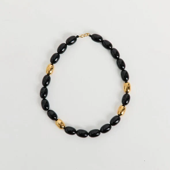 Heaven Mayhem Clementine Necklace - Black/Gold
