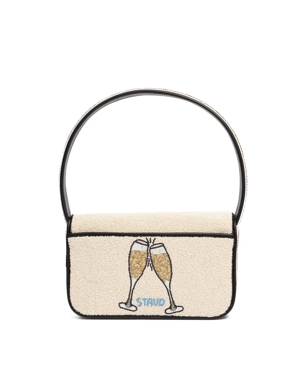 Staud Tommy Beaded Bag Caviar Dreams - Cream - Image 7