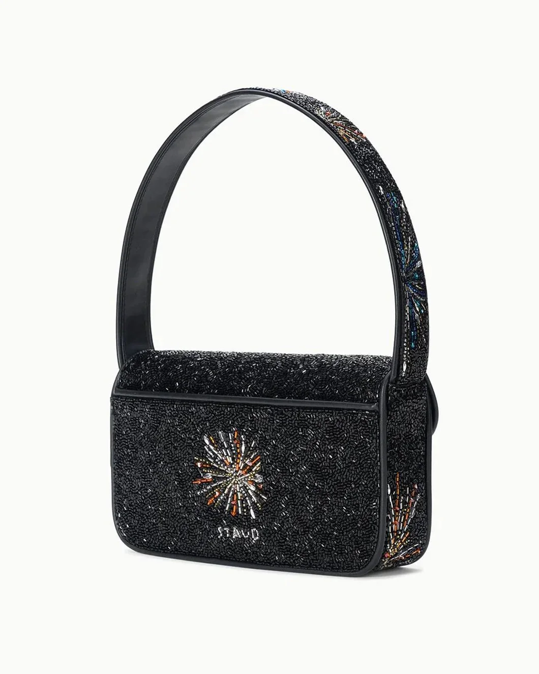 Staud Tommy Beaded Bag Firework - Black - Image 2
