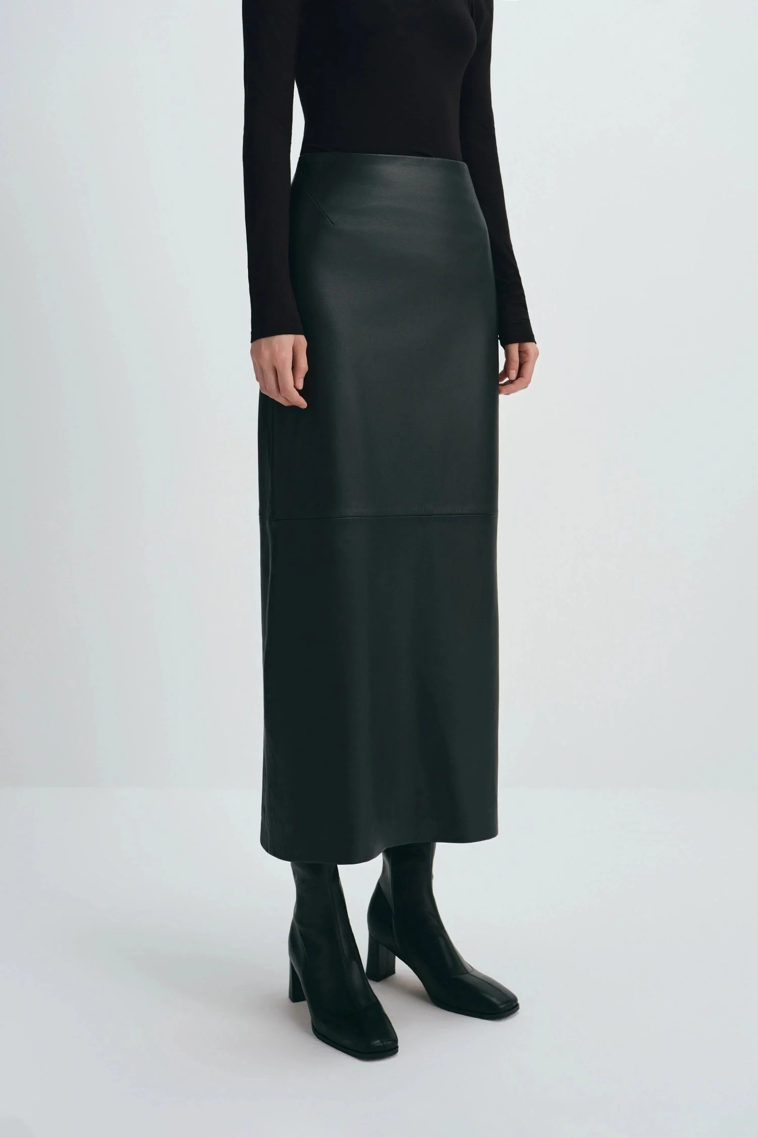 Sophie Rue Anais Leather Midi Skirt - Image 6