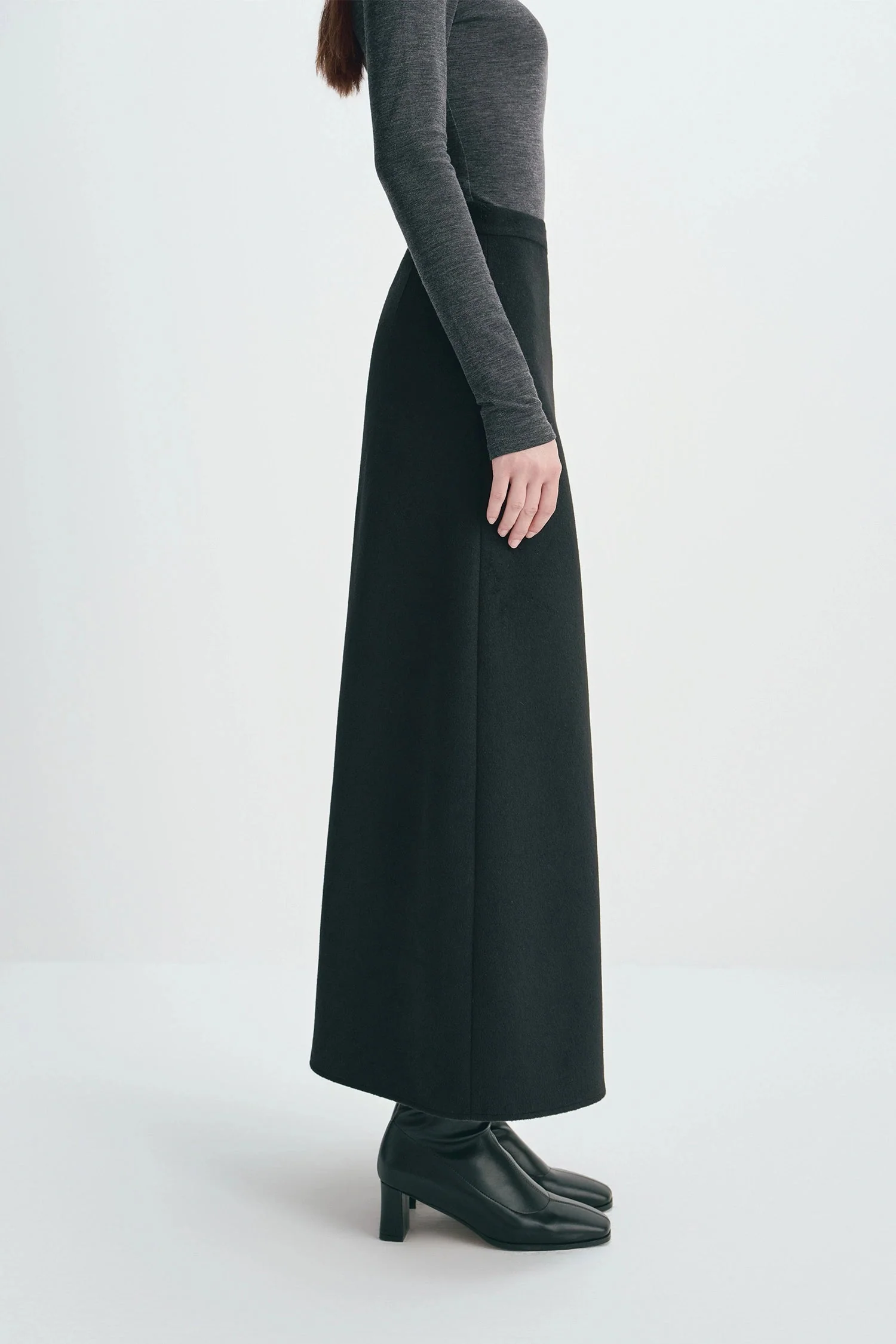 Sophie Rue Emi Wool Blend Maxi Skirt - Image 2