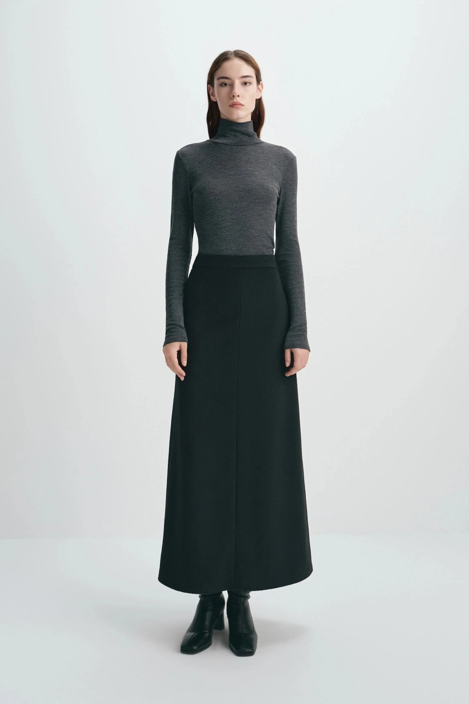 Sophie Rue Emi Wool Blend Maxi Skirt - Image 3
