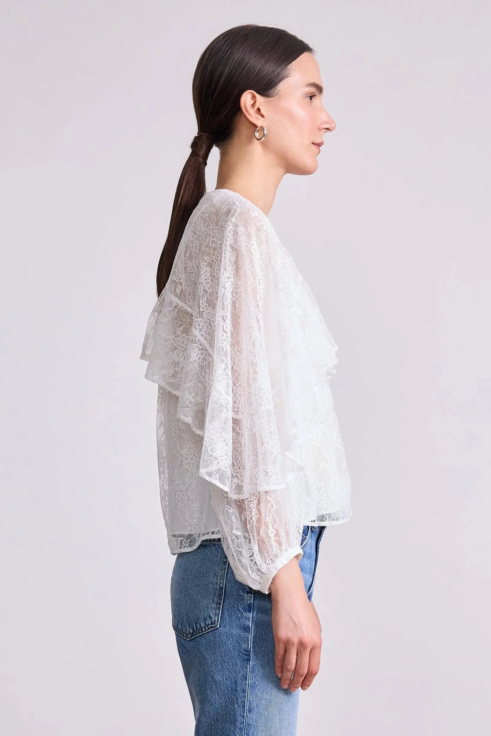 Apiece Apart Hazan Ruffle Top - Image 4