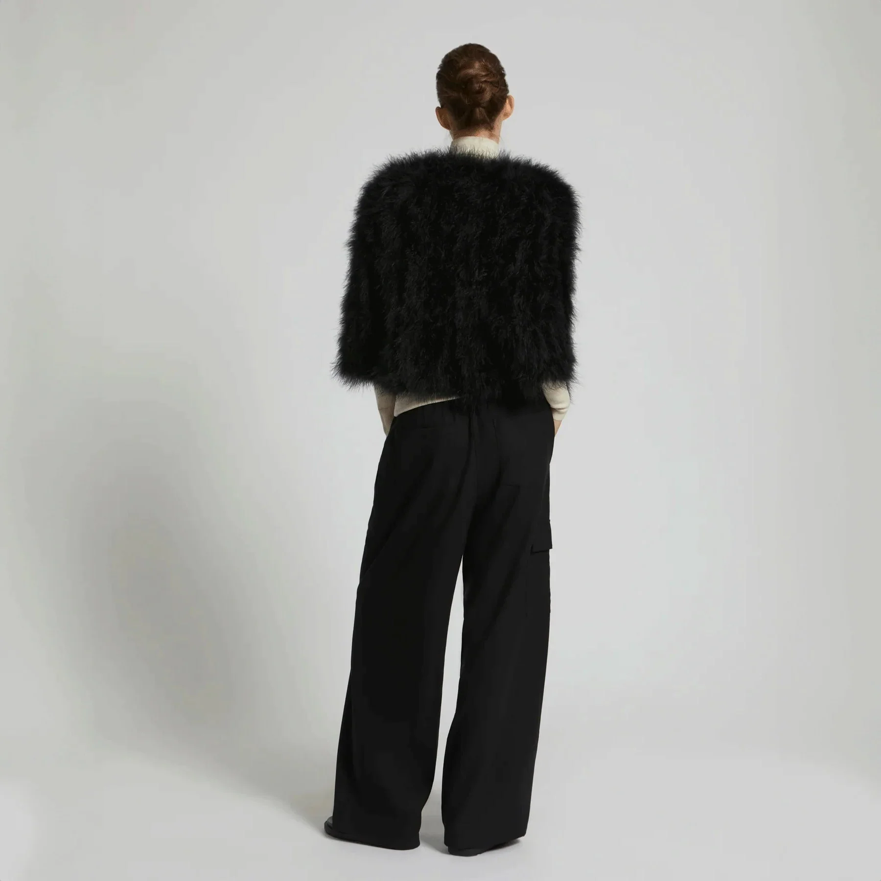 yves salomon Feather Jacket - Black - Image 5