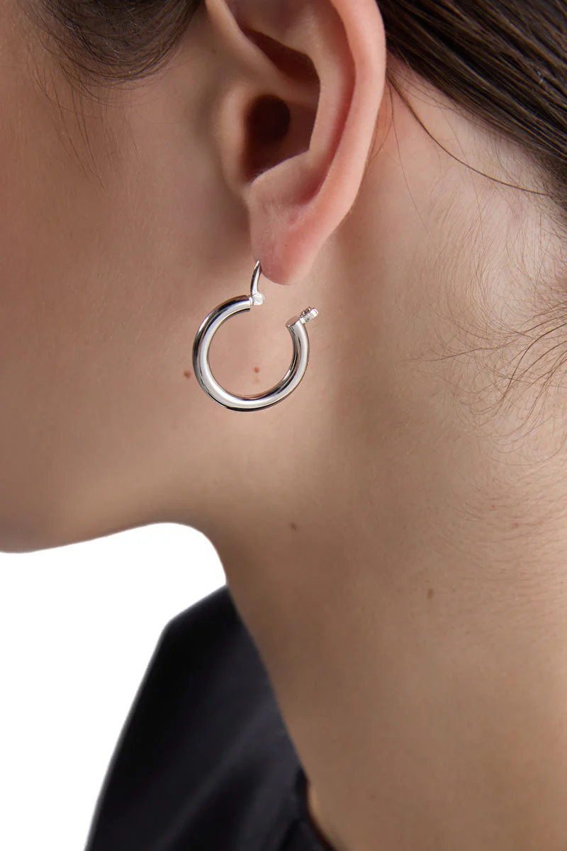 MM6 Maison Margiela Pendant-Embellished Hoop Earrings - Image 10