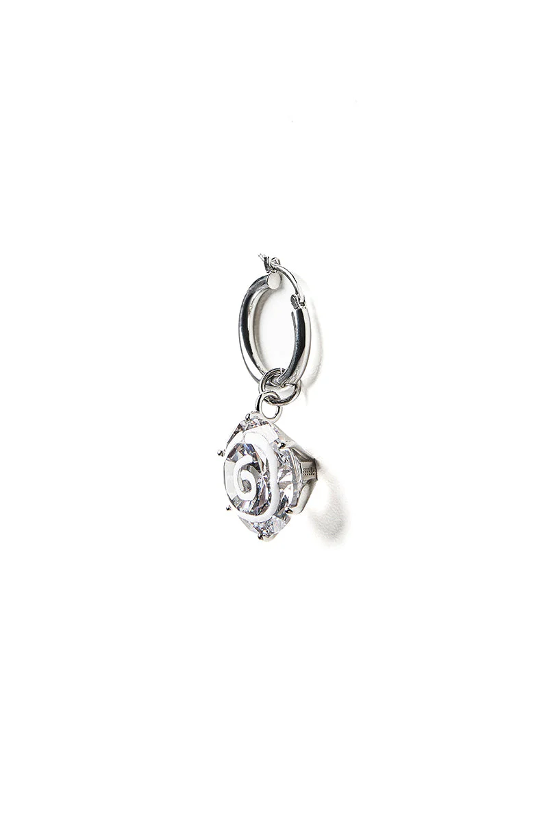 MM6 Maison Margiela Pendant-Embellished Hoop Earrings - Image 4