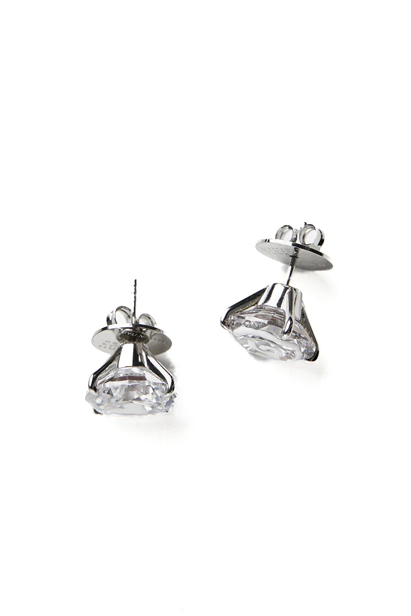 MM6 Maison Margiela White Paint Earrings - White - Image 4