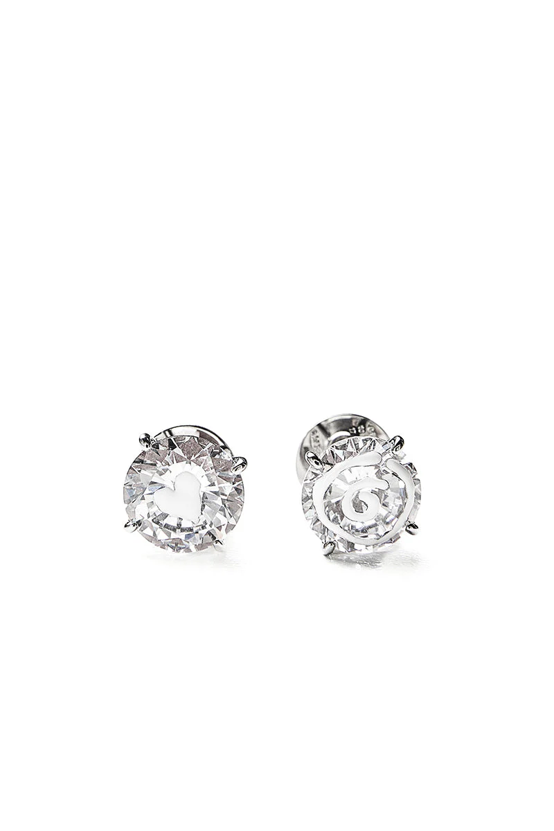MM6 Maison Margiela White Paint Earrings - White - Image 5