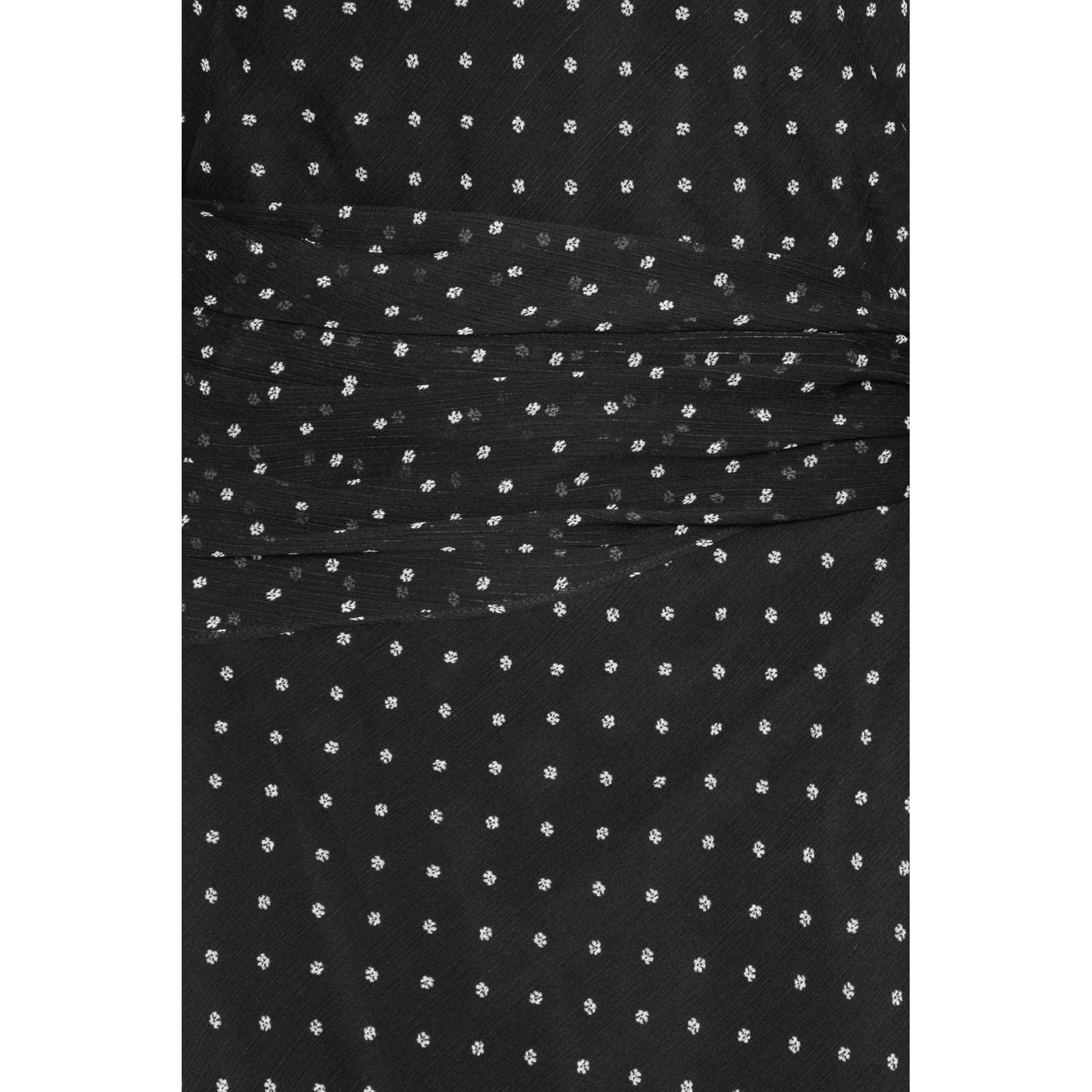 ROTATE Birger Christensen Estrid Long Tie Dress - Black Combo - Image 6