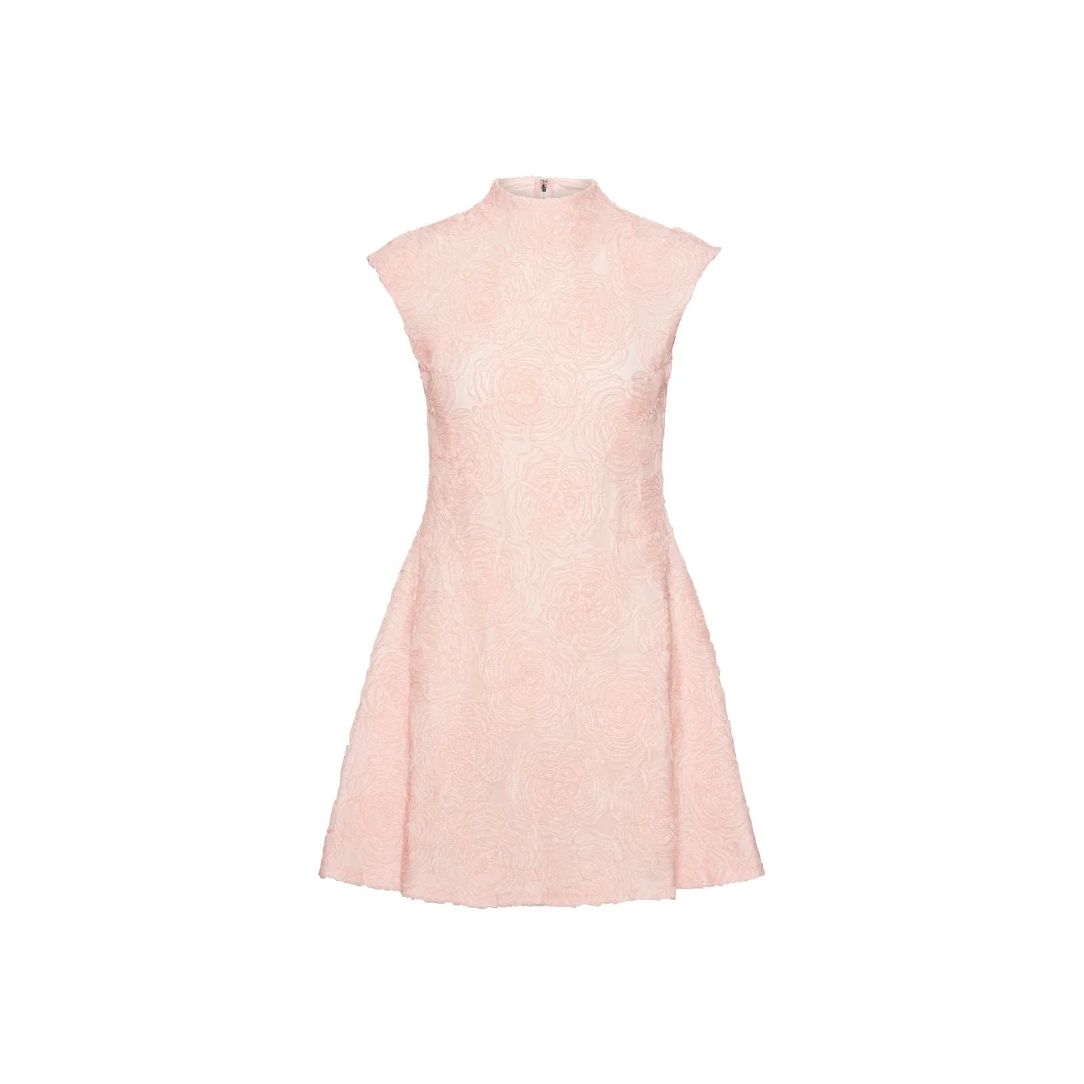 ROTATE Birger Christensen Mesh Mini Dress - Orchid Ice - Image 3