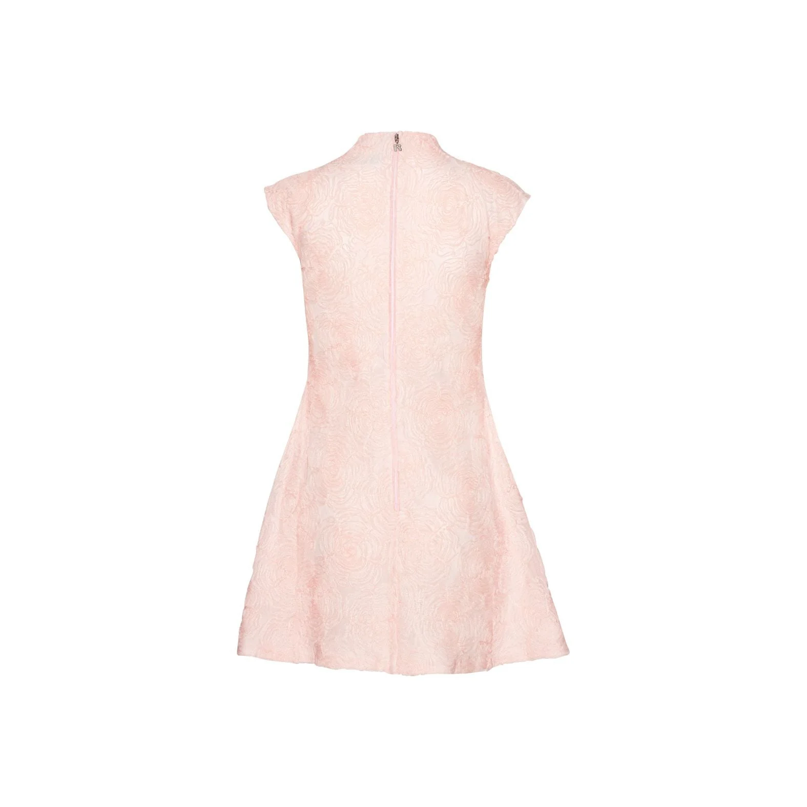 ROTATE Birger Christensen Mesh Mini Dress - Orchid Ice - Image 5