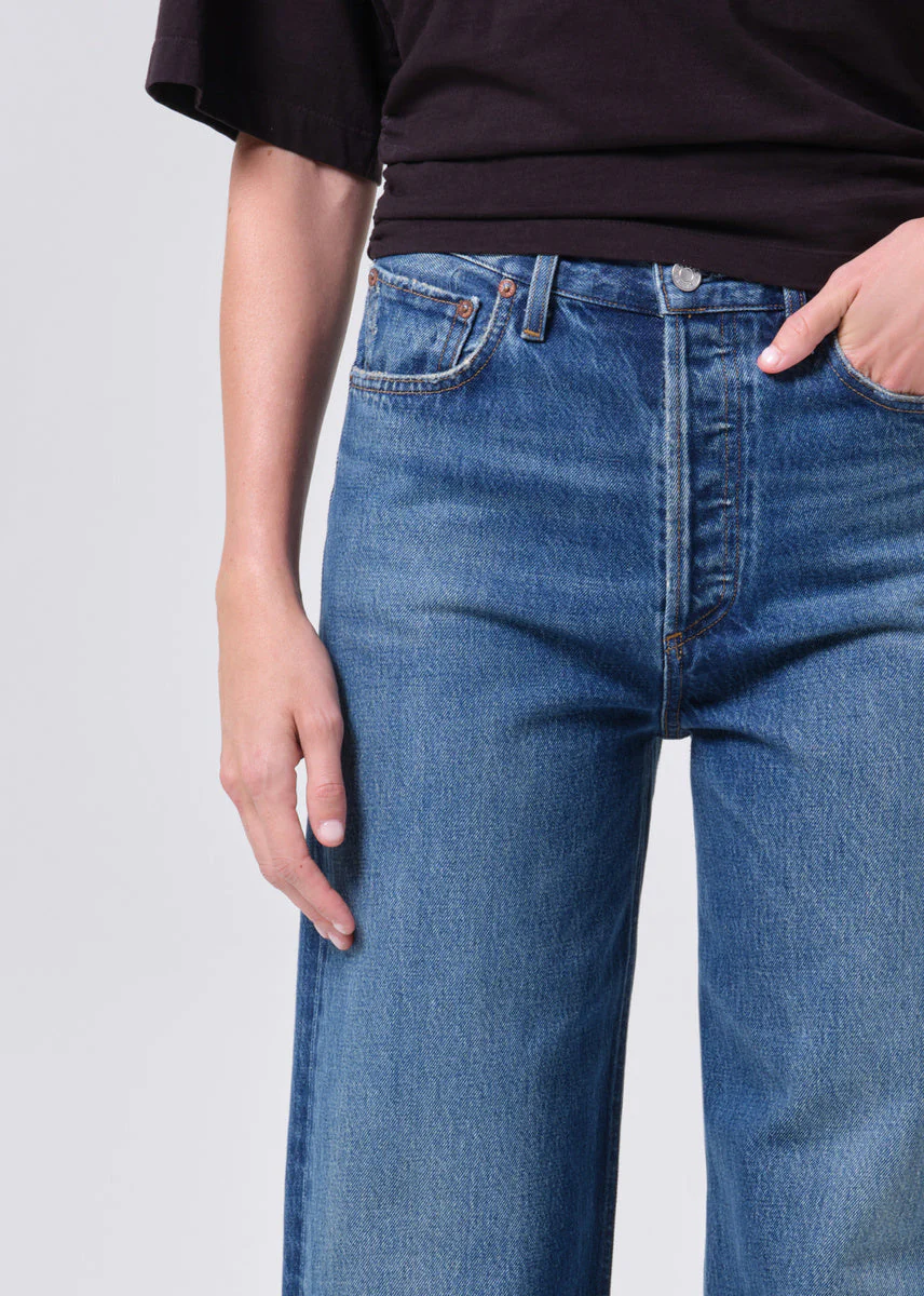 AGOLDE Ren Jean High Rise Wide Leg 32" Jeans - Image 6
