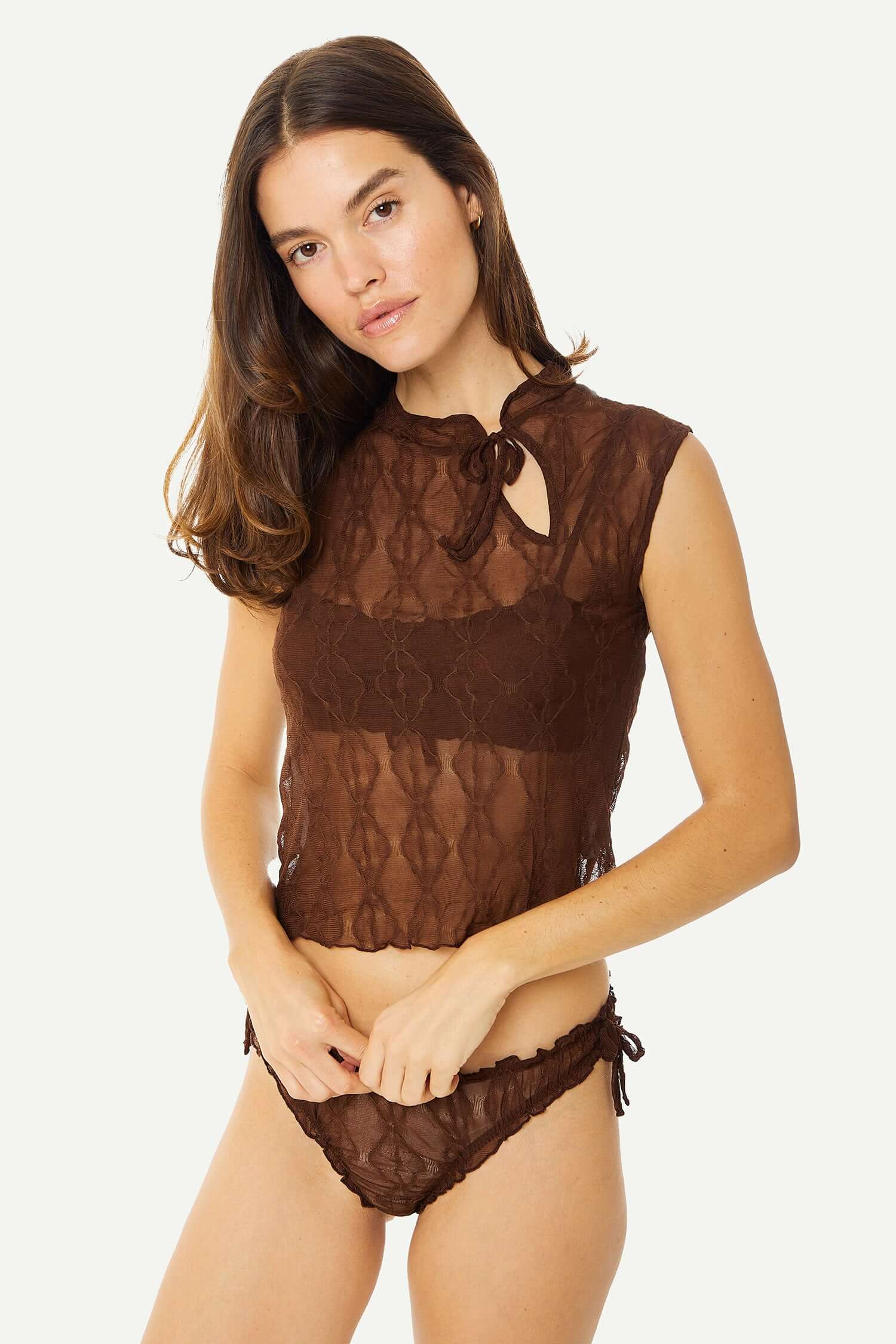 Find Me Now Mariposa Keyhole Tee - Image 2