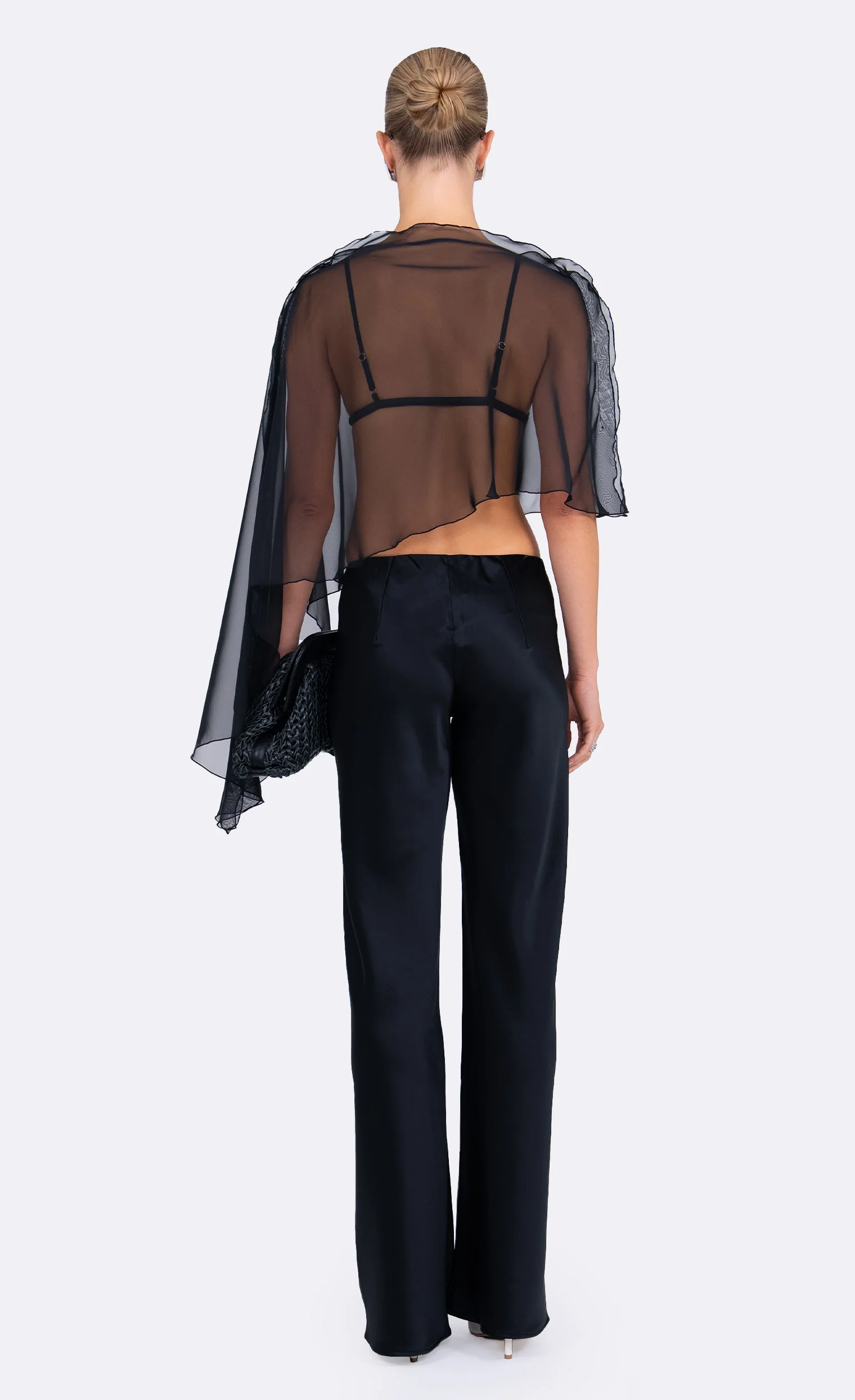 Nonchalant Label Patrice Poncho Top - Black - Image 3