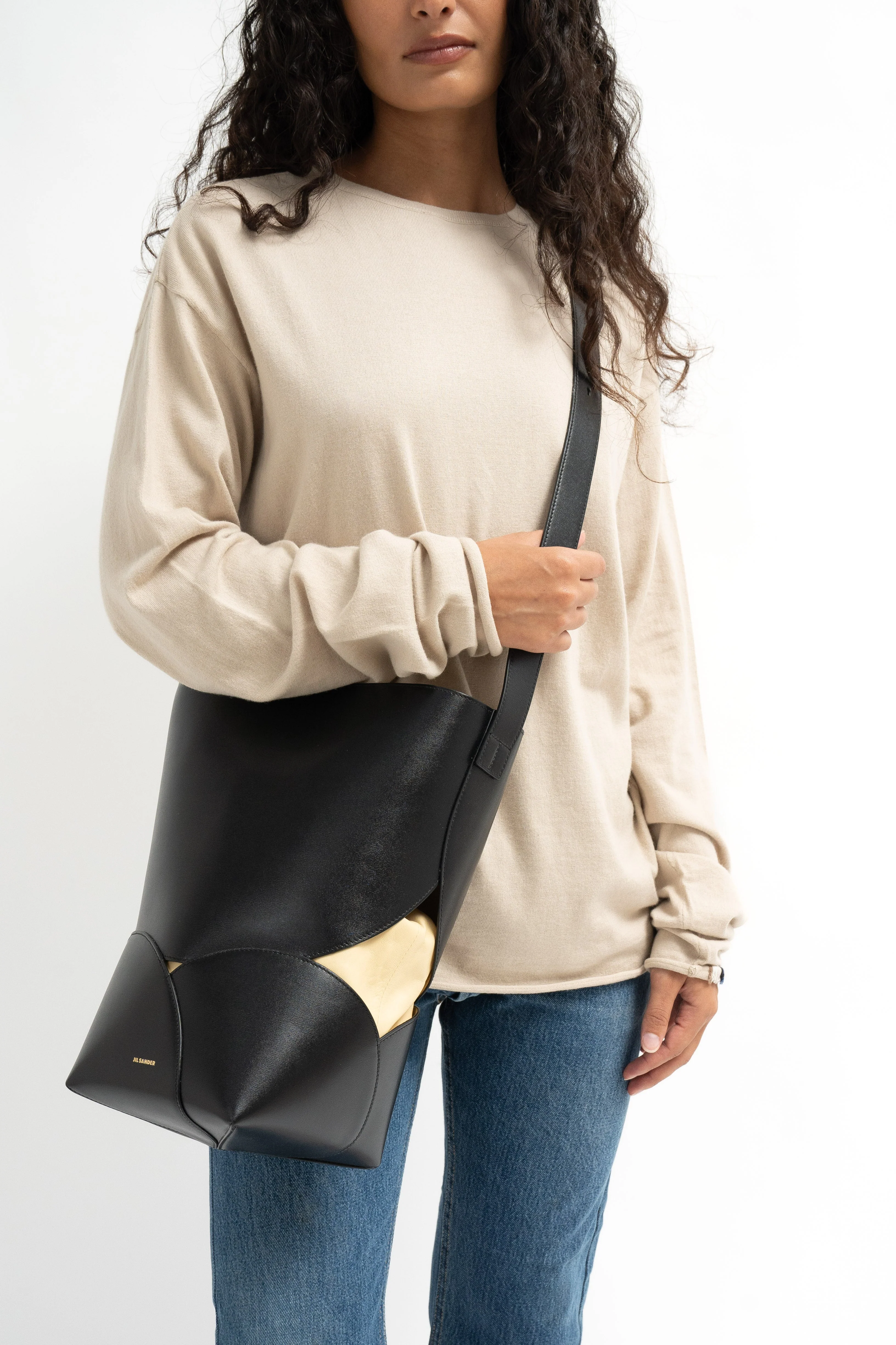 Jil Sander Medium Ellipse Bucket Bag - Image 2