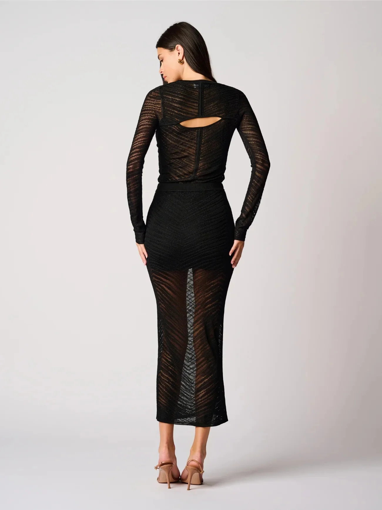 Hevron Rhea Top - Black - Image 3