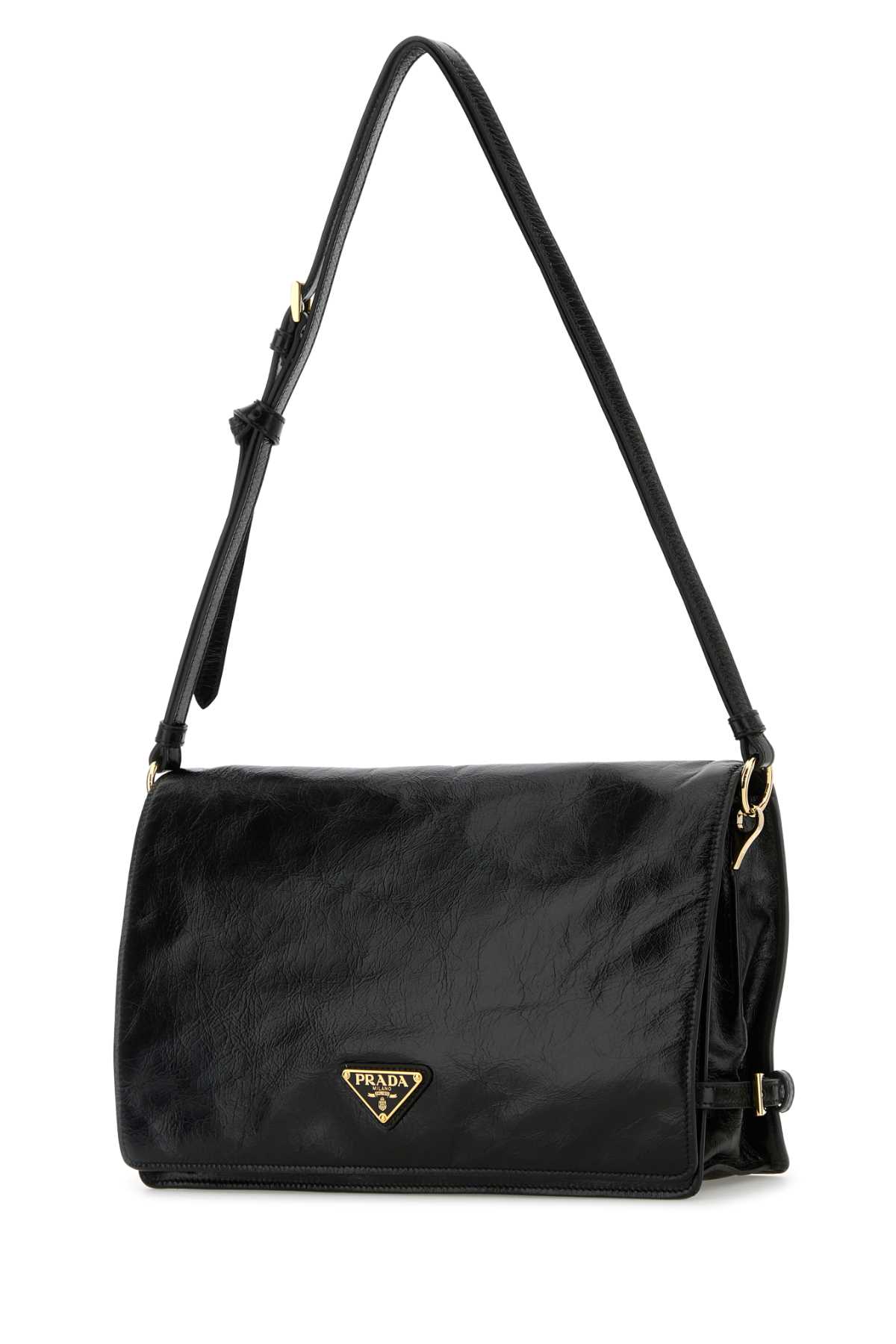 Prada Black Leather Medium Shoulder Bag - Nero - Image 2