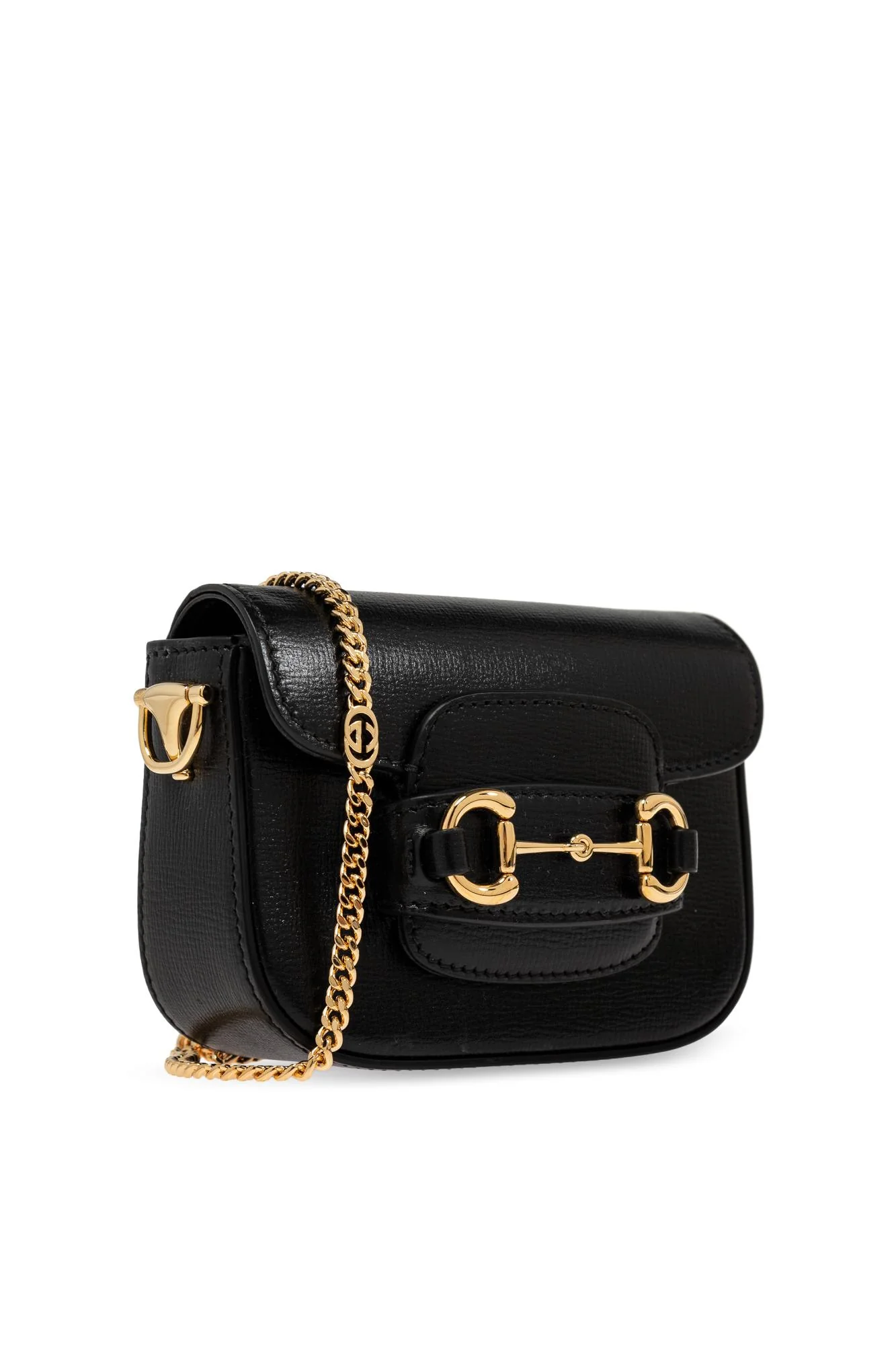 Gucci Shoulder Bag Horsebit 1955 Super Mini - Black - Image 4