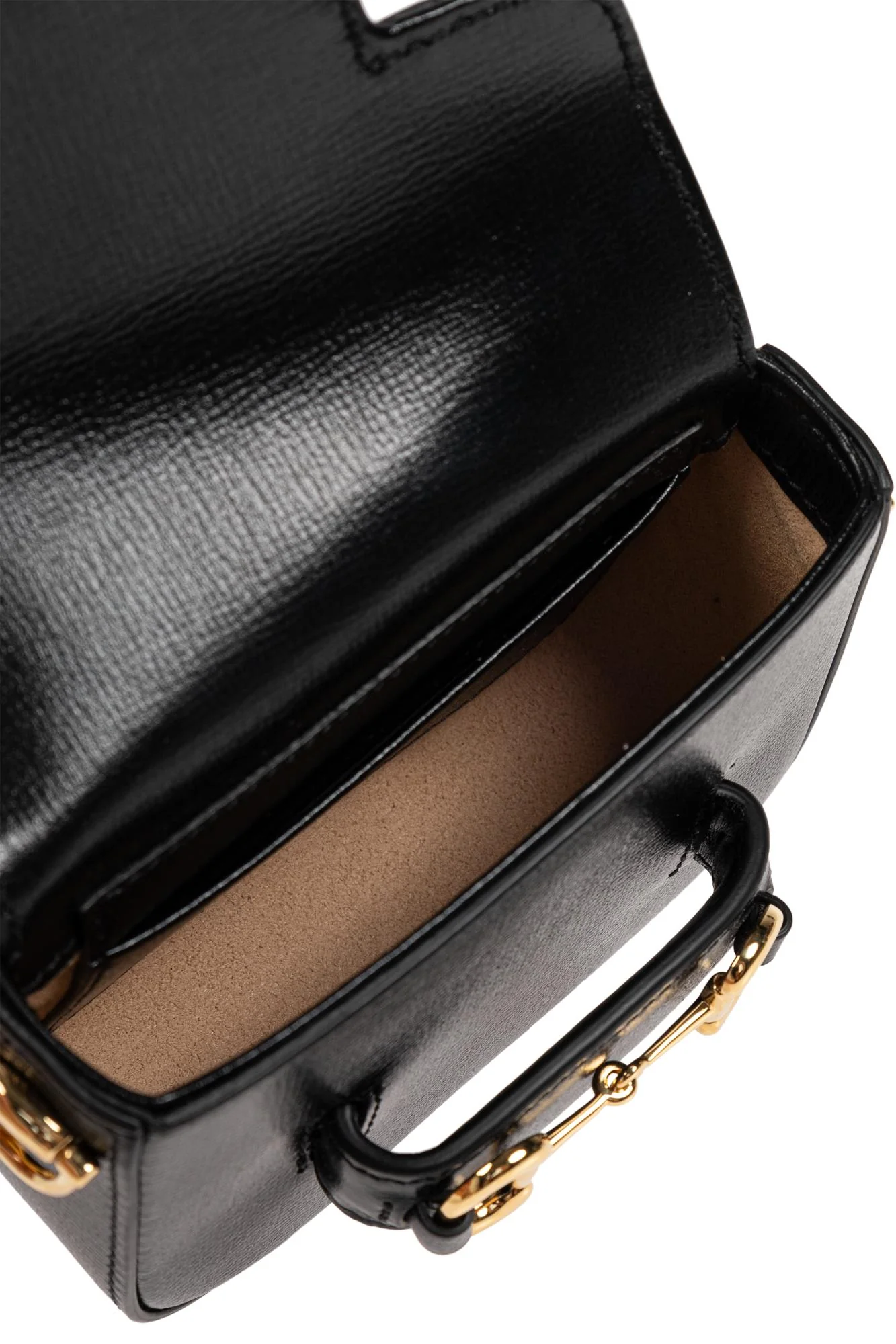 Gucci Shoulder Bag Horsebit 1955 Super Mini - Black - Image 5